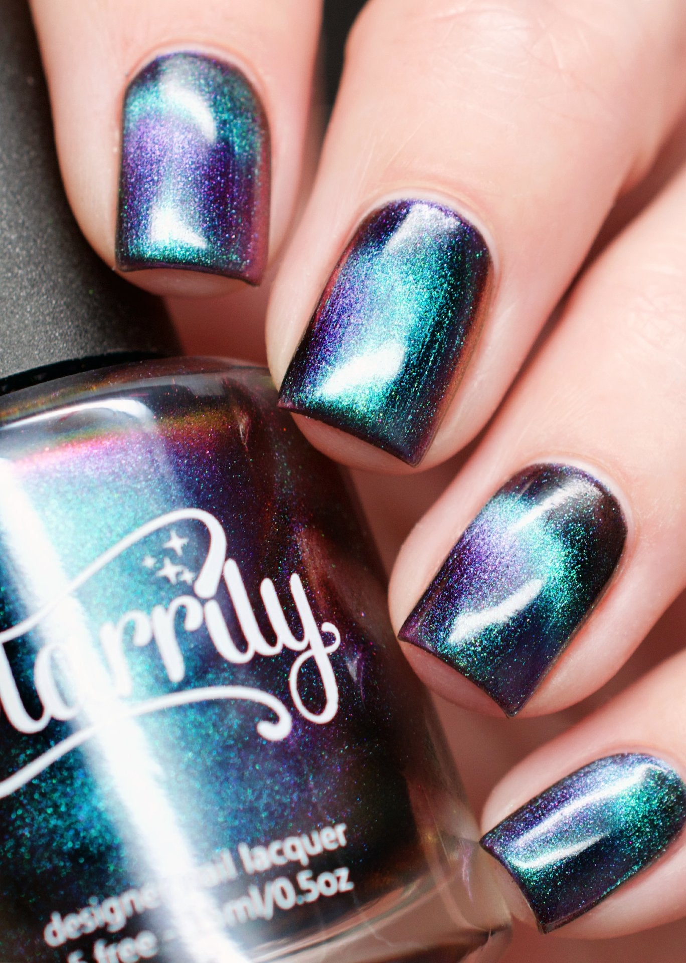 Andromeda - Multichrome magnetic nail polish by Starrily Purple Green Color Shift
