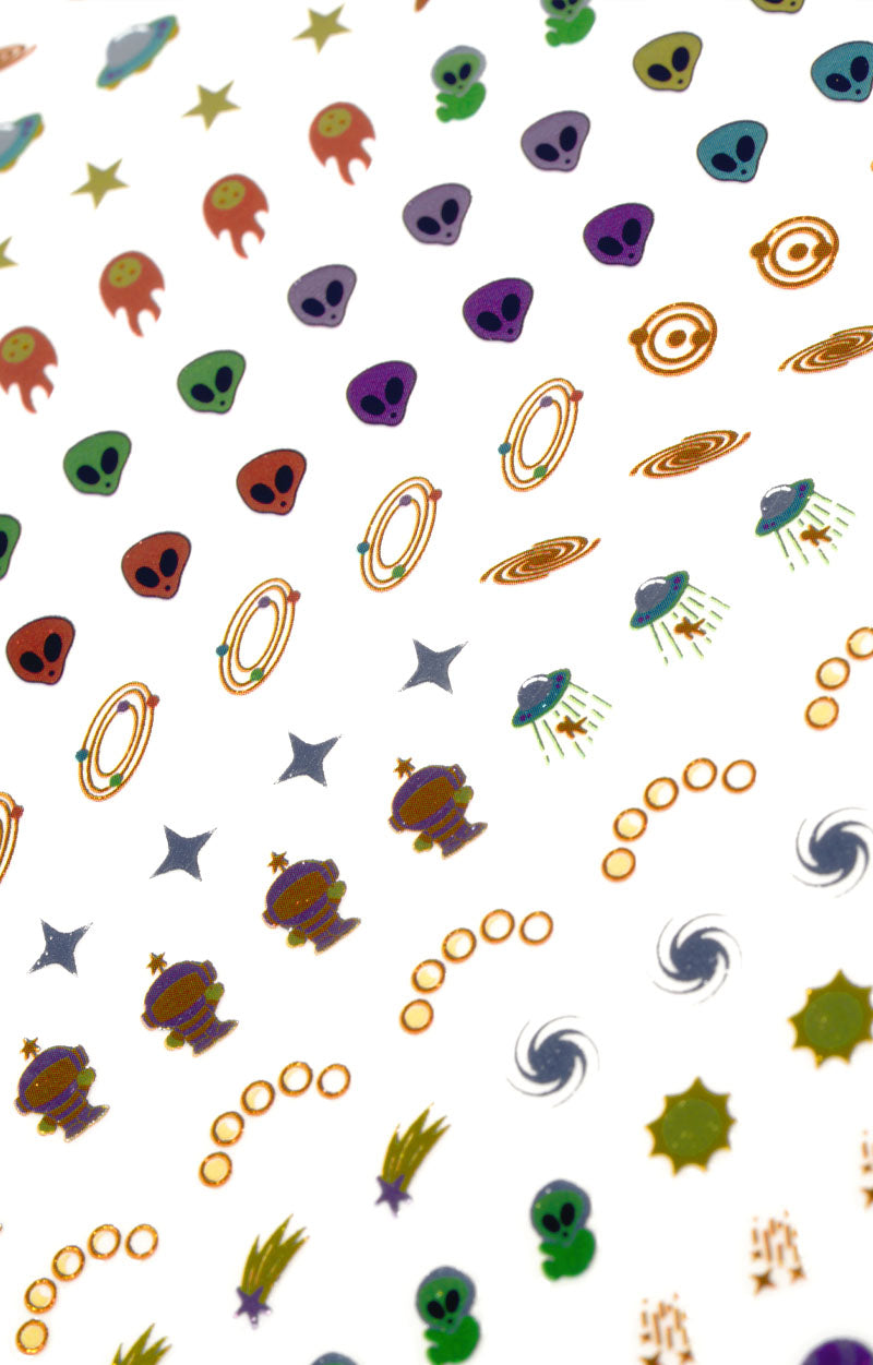 Space Nail Art Stickers
