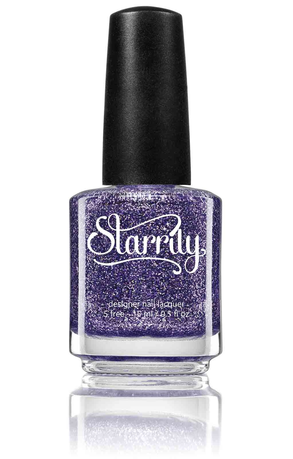 Damsel nail polish contains extra sparkly lilac light purple holographic glitter