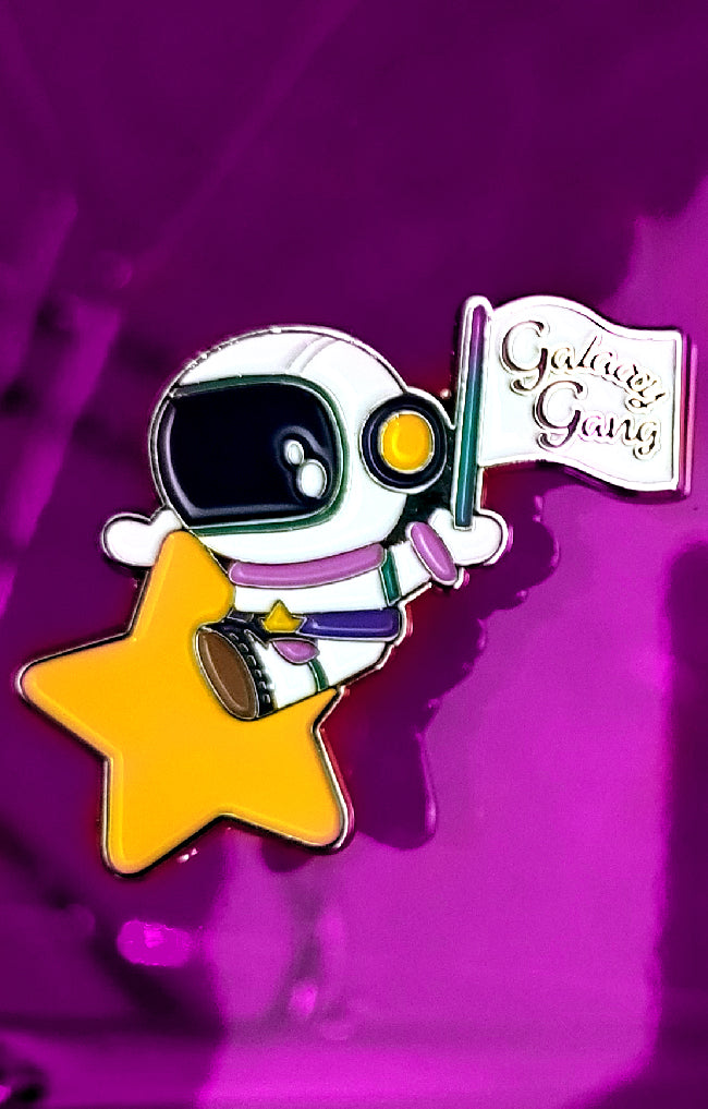 Galaxy Gang Astronaut Enamel Pin by Kelli Marissa