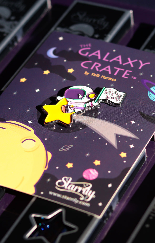 Galaxy Gang Astronaut Enamel Pin by Kelli Marissa