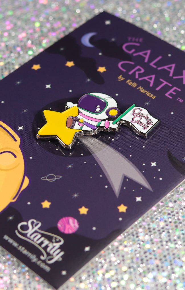 Galaxy Gang Astronaut Enamel Pin by Kelli Marissa