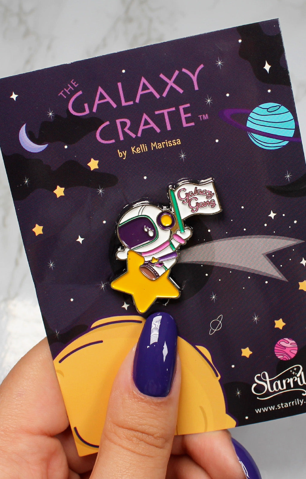 Galaxy Gang Astronaut Enamel Pin by Kelli Marissa