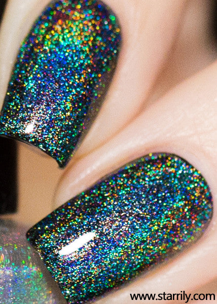 Eclipse holographic holo top coat linear holo rainbow holo taco