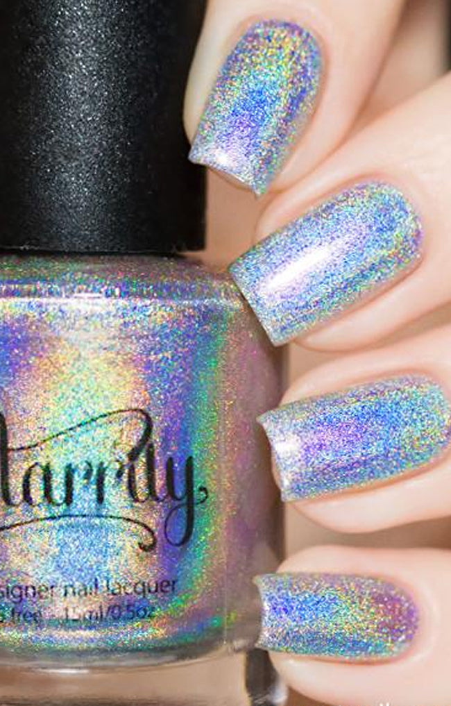 Magic rainbow beautiful holographic nail polish rainbow linear holo holographic nails