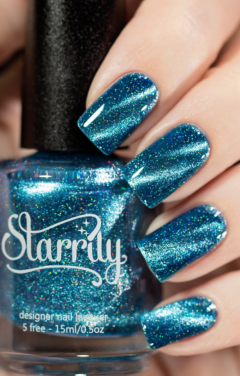 Uranus Magnetic Holographic Nail Polish by Starrily - The Planets