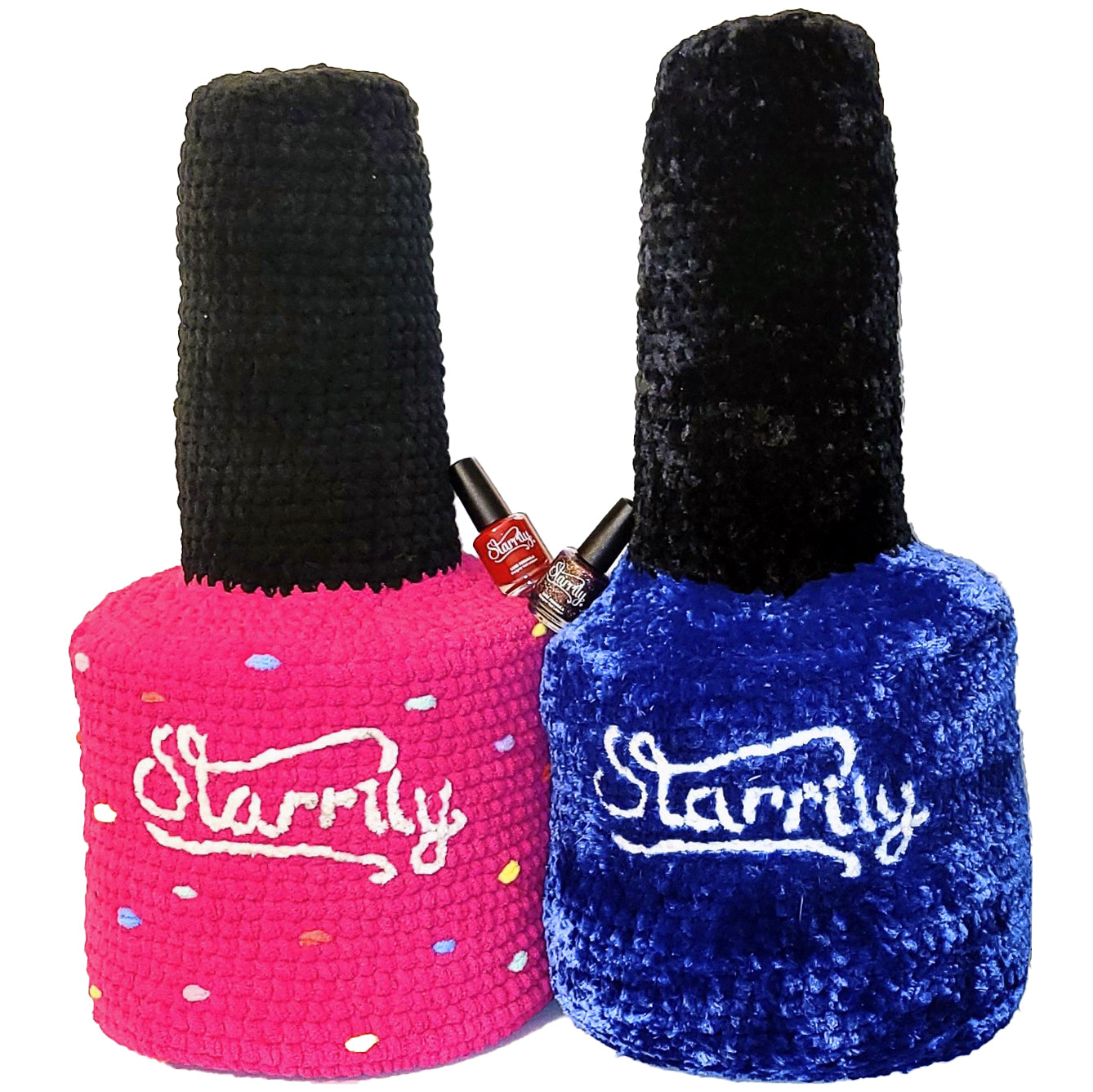 Crochet a giant nail polish bottle pillow! Free Crochet Pattern