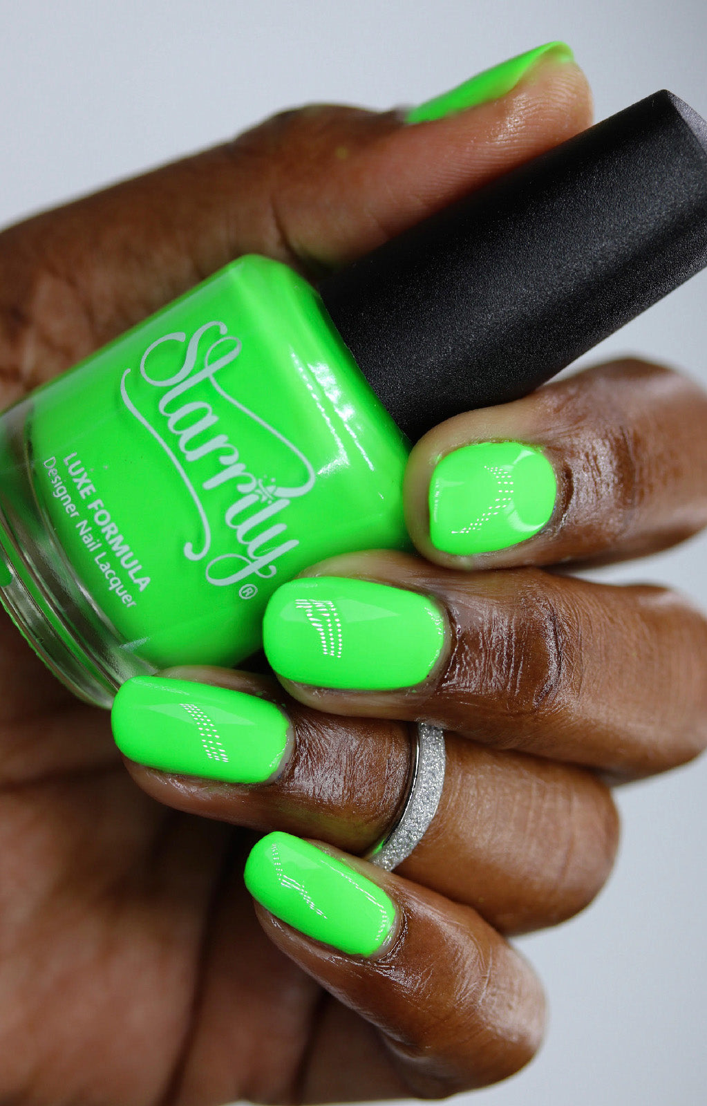 Come on Lime Green, neon green nail stamping polish, available in the USA  at www.lanternandwren.