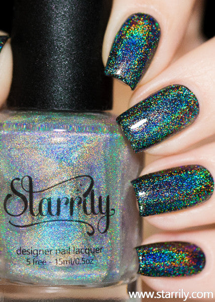 Starrily Eclipse - Holographic Top Coat Nail Polish - 15 Ml