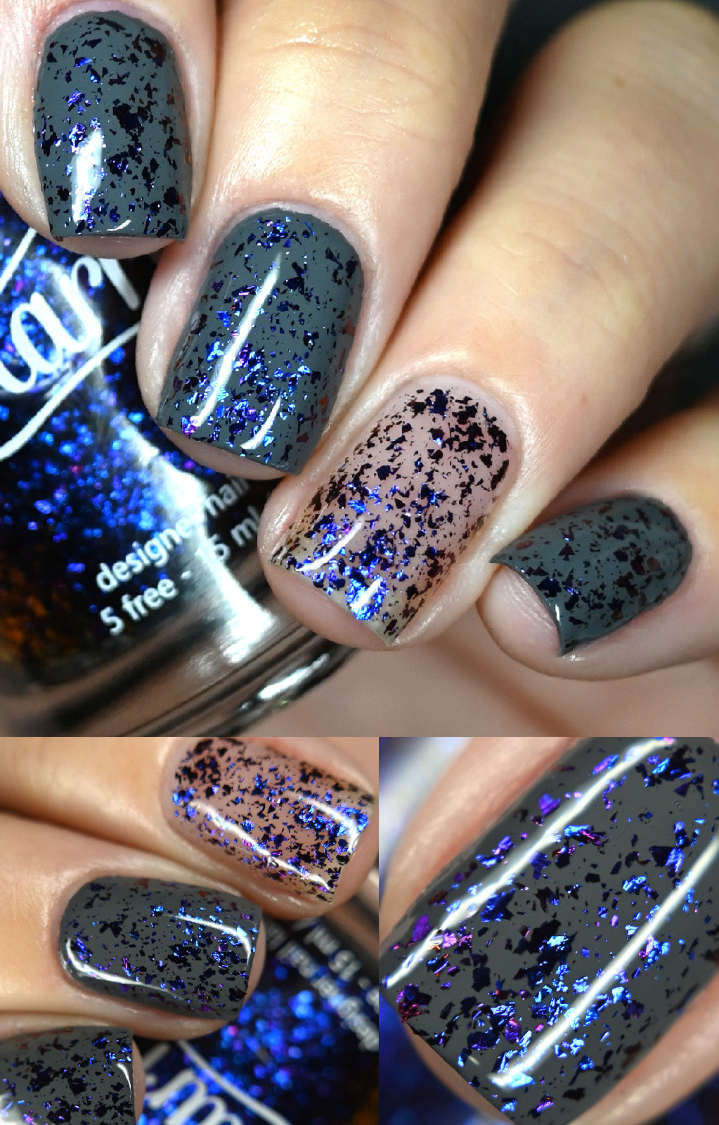 Blue holographic glitter powder for nail art, Pack Size: 100 Gm at Rs  150/piece in Vadodara