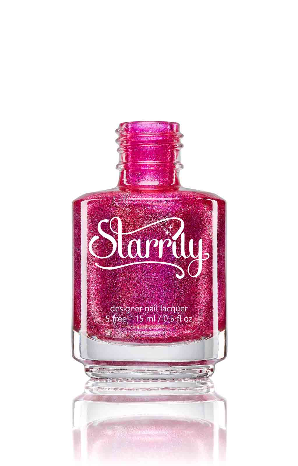 Gamma Ray is a beautiful pink linear holographic nail polish