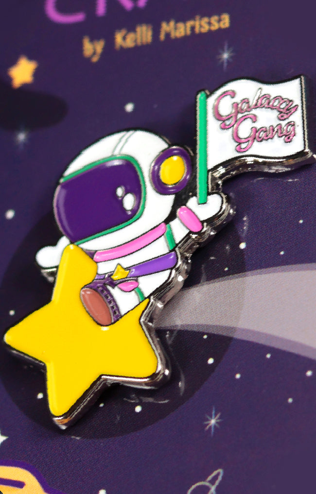 Galaxy Gang Astronaut Enamel Pin by Kelli Marissa