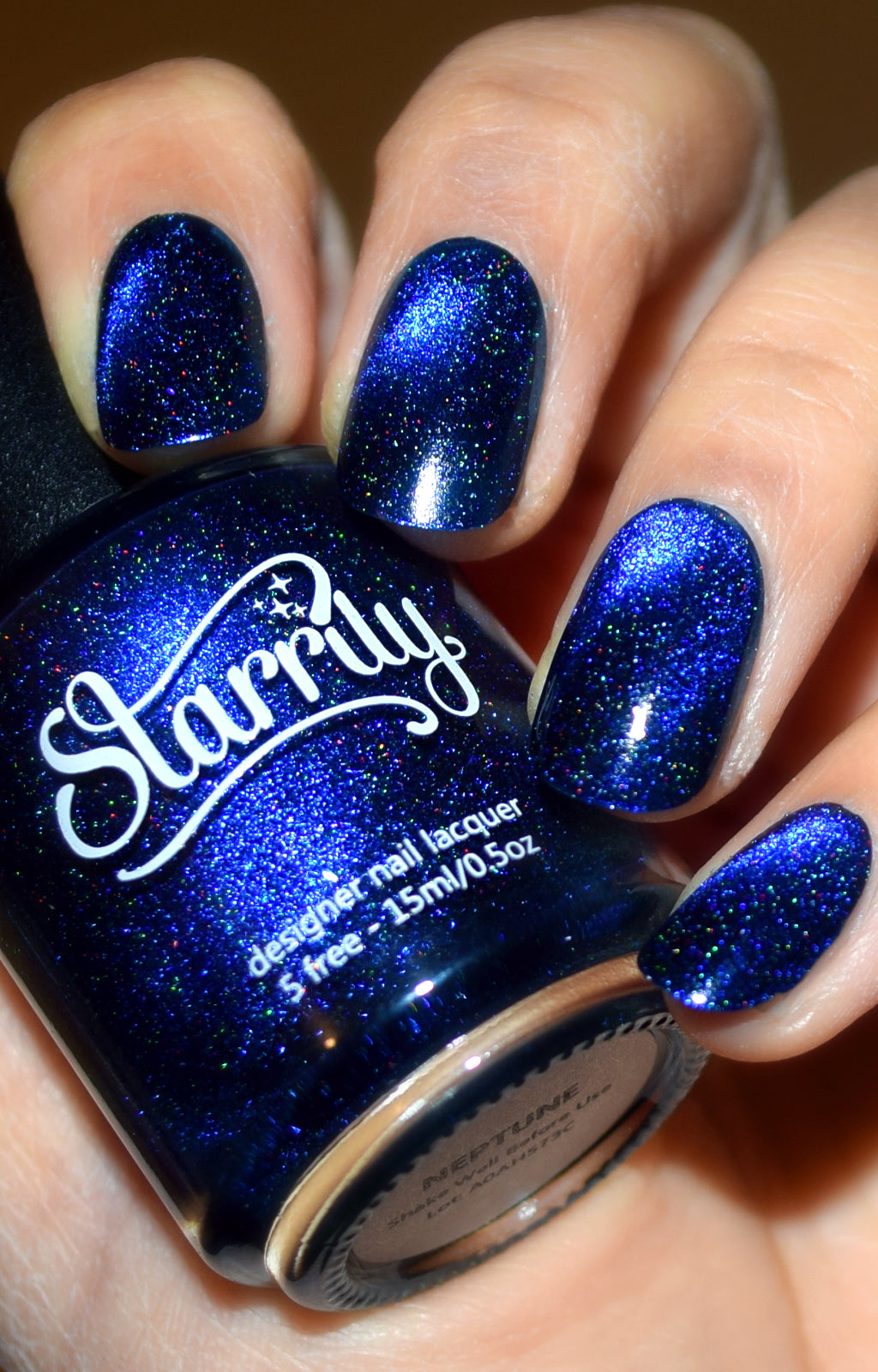 Neptune - Magnetic Holographic Nail Polish by Starrily - The