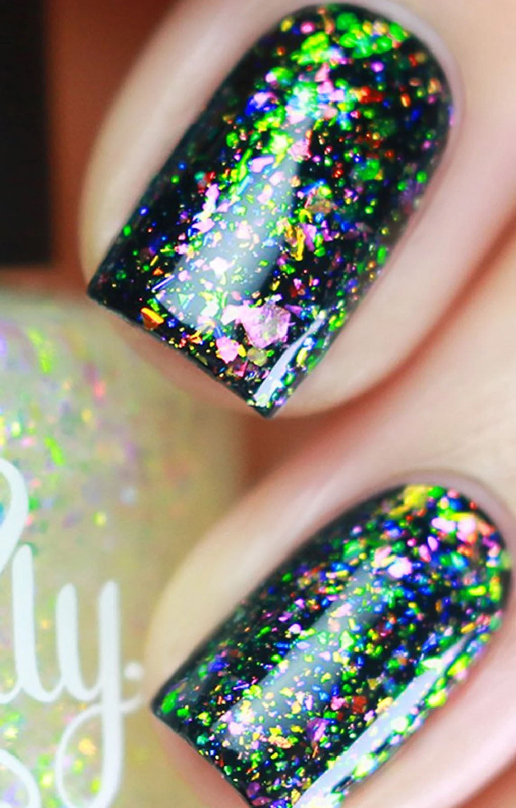 Orly Simply Petals Silver & Iridescent Glitter Holographic Unicorn