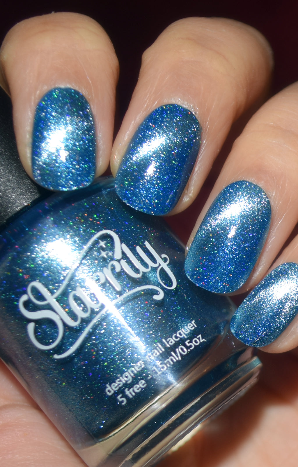 Uranus Magnetic Holographic Nail Polish by Starrily - The Planets