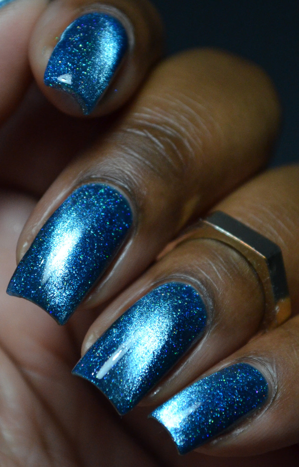 Uranus Magnetic Holographic Nail Polish by Starrily - The Planets