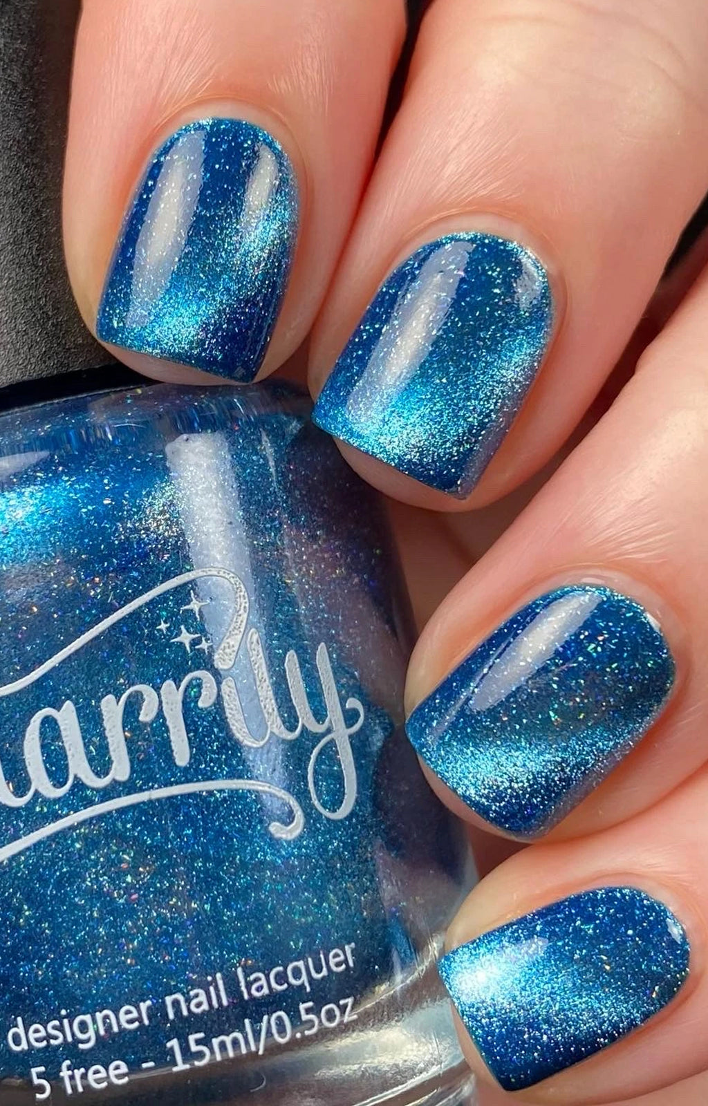 Uranus Magnetic Holographic Nail Polish by Starrily - The Planets