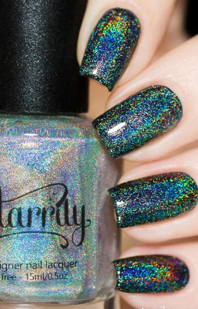 Eclipse holographic holo top coat linear holo rainbow holo taco